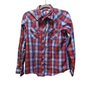 Wired Heart Ladies Western Long Sleeve Button Front Top